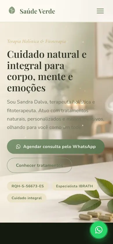 Site Saúde Verde, feito pela Impulso Digital